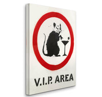 BANKSY VIP Area by Fine Art Paper or Canvas Print Reproduction  (Portrait)