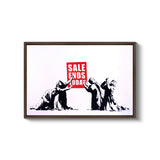 a picture of people holding a sign that says sale ends today