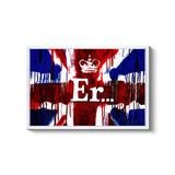 a picture of a british flag with a crown on it