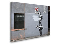 BANKSY Graffiti  is a Crime Fine Art Paper or Canvas Print Reproduction (Landscape)