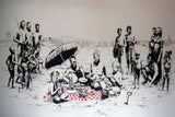 BANKSY Picnic in Africa Fine Art Paper or Canvas Print Reproduction (Landscape)