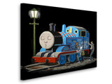 a painting of a thomas the train engine