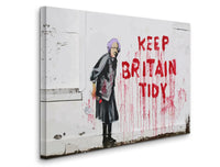 BANKSY Keep Britain Tidy Fine Art Paper or Canvas Print Reproduction (Landscape)