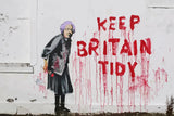 BANKSY Keep Britain Tidy Fine Art Paper or Canvas Print Reproduction (Landscape)