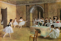 a painting of a group of dancers in a dance studio