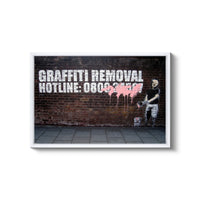 graffiti on a brick wall that says graffiti removal hotline 080