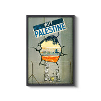 a picture of a picture of a sign that says visit palestine