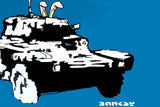 BANKSY Canvas Bunny Tank Banksy Graffiti Wall Art Print Gallery Wrapped
