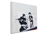 BANKSY Police Sniper and Boy Fine Art Paper or Canvas Print Reproduction (Landscape)
