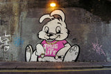 BANKSY Thug for Life Bunny